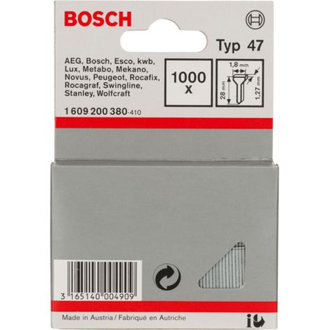 Bosch Professional 1 609 200 380 - Nageltyp 47, 1,8 x 1,27 28 mm, pack de 1000 (1/5)