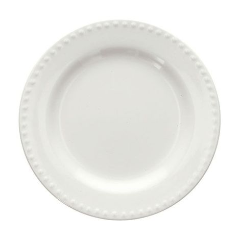 Assiette à dessert blanche ligne Shabby Colette 20,5 cm
