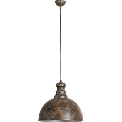 [GEBRAUCHT] B-Ware Pendelleuchte Hängeleuchte Saglam Metall Altmessing 1 Flammig ø 40 Cm E27 Led