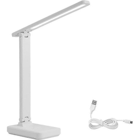 Lampe de lecture LED avec port de chargement USB, 3 modes d'éclairage, contrôle précis, lampe de bureau respectueuse des yeux (1/5)