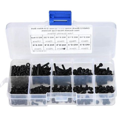 300 bolts with nuts, black alloy steel grade 129, M25 x 3-20 mm socket head cap - buy online (1/5)
