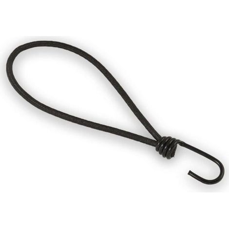 Tendeur élastique avec crochet - MICH - 25 pièces - 20 cm - Ø 6 mm - Noir - Résistant aux UV - Usage intérieur/extérieur (1/4)