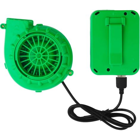 Ventilateur gonflable en forme de dinosaure, mini ventilateur portable, alimenté par USB et piles, vert-AquaForge (1/5)
