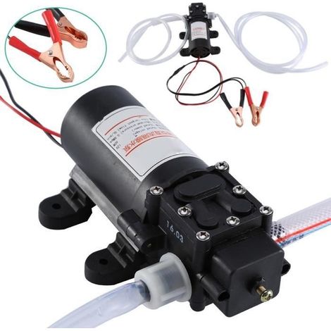Pompe à essence - Auto - 12V 60W - Auto-amorçante - Débit 5L/min - Pression 0.8MPA