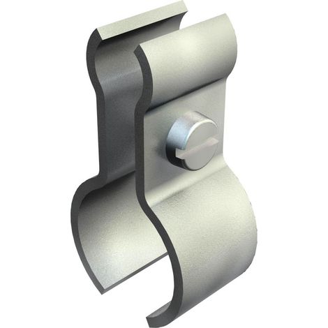 OBO Bettermann Collare per filo di serraggio per fune 4-9mm 19-28mm acciaio zincato elettroliticamente, 1404288