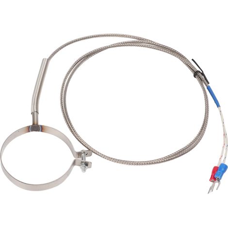 Sonde à thermocouple filetée, haute sensibilité, large plage de mesure 0-400°C, plusieurs tailles disponibles, spécialement conçue pour les régulateurs de température industriels, longueur de câble de (1/5)