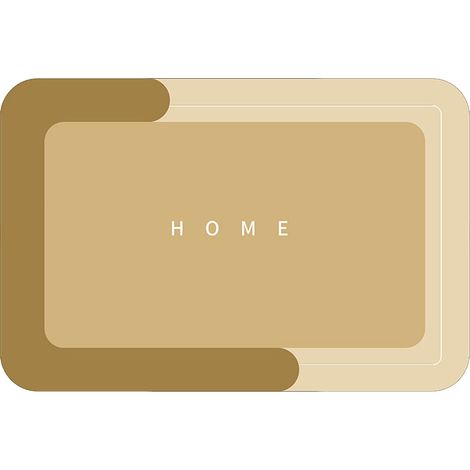 Tapis De Bain - 40 x 60 Cm - 50 x 80 Cm - 60 x 90 Cm - Épaisseur 2,5 Mm - Antidérapant - Absorbant - Séchage Rapide - Pour Salle De Bain Cuisine Entrée Balcon (1/3)