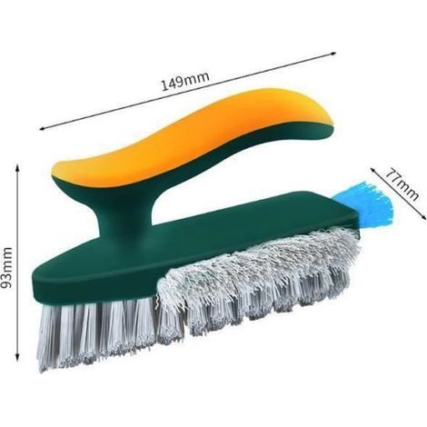 Brosse À Récurer - Plastique Résistant - Poils Denses Pour Sol Carrelage Salle De Bain Tapis - Lot De 2 (1/4)