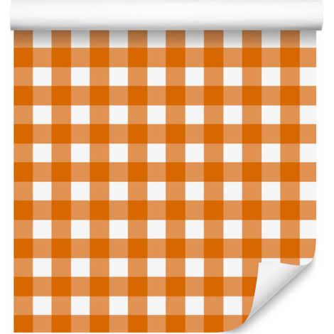 Bunte Retro-Pfirsichkarotapete für Wohn- und Schlafzimmer, 50 x 1000 cm (1/5)