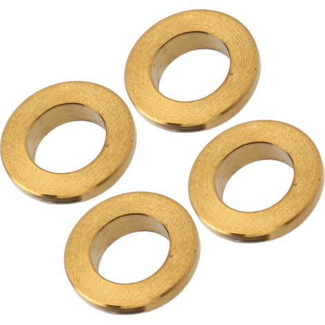 Lot de 4 joints de vélo haute résistance à la corrosion, antirouille, compacts et légers, rondelles convexes, entretoises dorées. (1/5)