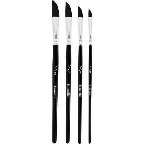 Pinceaux Dague,Lot de 4 Pinceaux Peinture épée pour Aquarelle Acrylique et Gouache,Pinceau Poignard pour Les Artistes et Les Amateurs,Taille 1/8, 1/4, 3/8, 1/2 Pouce (1/5)