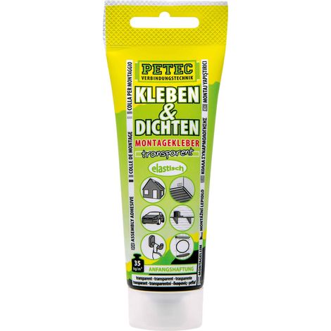Petec Kleben & Dichten Montagekleber transparent 80 ml (1/5)