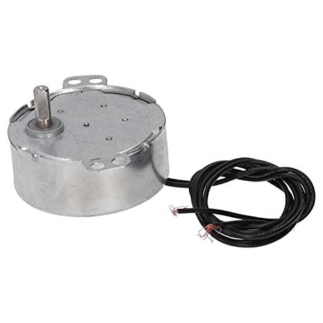 Micro Moteur Moteur Synchrone AC Aluminium Laiton TYC 50 220 240 V 2,5 3RPM 4W CCW Faible Bruit Couple Élevé Vitesse Constante pour Support d'affichage de Plateau Tournant de Chauffage de (1/5)