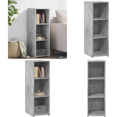 Buffet gris béton 30x41x93 cm bois d'ingénierie - Buffet Design Intemporel - Meuble Rangement Gris - Commode Bois D'ingénierie - Buffet Contemporain - Mobilier Salon - Home & Living (1/5)