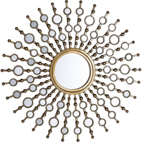 Specchio da parete dorato ø70 cm Blois
