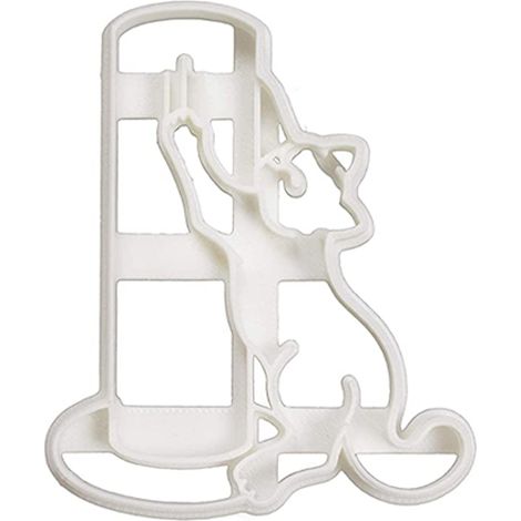 Emporte-pièces, emporte-pièces chat 3D pour enfants, moule à biscuits chat en forme de derrière pour la pâtisserie maison, gaufrage de biscuits (1/5)