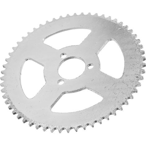 Chaîne T8F, pignon en acier blanc 58 dents - Pédalier 3 trous - 29 mm - Mini moto, quad, kart (1/5)