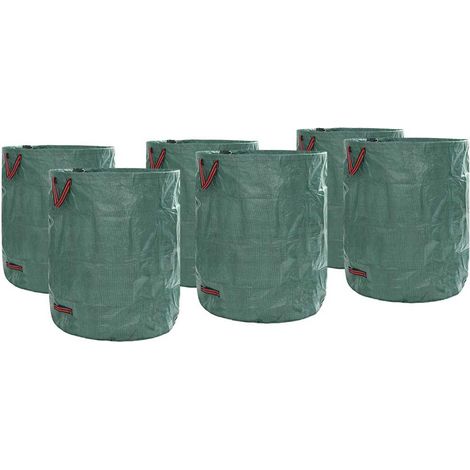 Gartenmüllsäcke 12 pcs Grün 79 x 79 x 99,5 cm Polypropylen