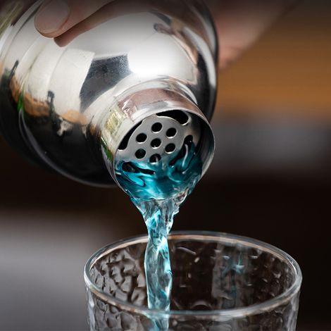 Ensemble shaker à vin en acier inoxydable, finition brillante, passoire à trou rond, 750 ml, pour barman (1/5)
