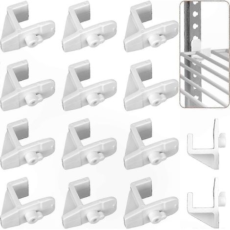 14 clips de support d'étagère en plastique pour réfrigérateur et congélateur (1/5)