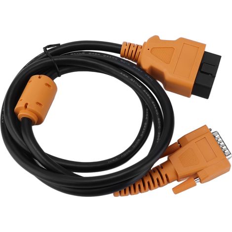 Câble prolongateur OBD2 universel 152cm/4,99ft, connecteur mâle 16 broches vers femelle, extension de cordon de diagnostic pour voiture (1/5)