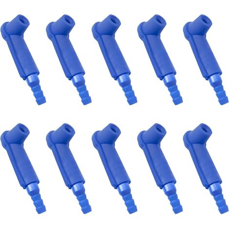 10Pcs Outil D'echange Rapide D'huile de Frein Voiture, Connecteur de Liquide de Système de Freinage de Voiture pour Voitures, Camions et Véhicules Techniques (Bleu) (1/5)
