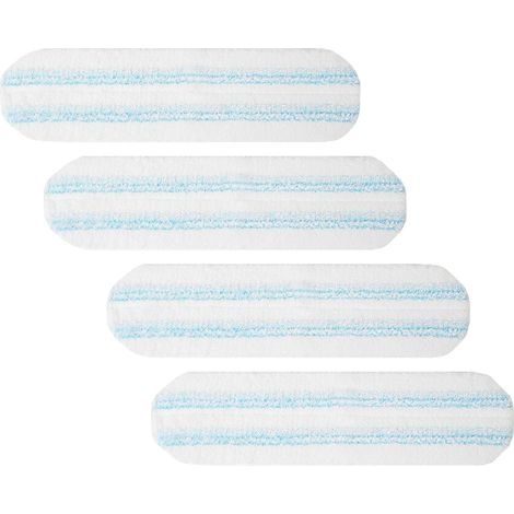 Tampons de rechange pour balais plats O-Cr H2prO, têtes de balai en microfibre pour balais plats O-Cr/Vil H2prO, tampons de rechange lavables et réutilisables, lot de 4 (1/5)
