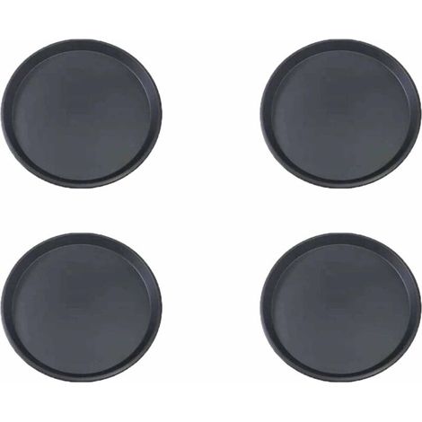 4 moules à pizza ronds en acier inoxydable antiadhésif - Cuisson uniforme - Parfaits pour les pizzas maison. la focaccia et les pâtes fermentées (1/5)