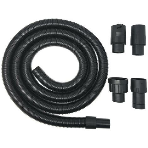 Staubsaugerschlauch Set 3 Meter inkl. 4 Adaptern passend für EINHELL Nass Trocken Sauger Verlängerungsschlauch 3 Meter für 36 Millimeter Schlauchsysteme bei Nass-Trockensaugern