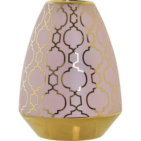 Vase porcelaine rose doré chromé élégant - Rose doré élégant (1/3)