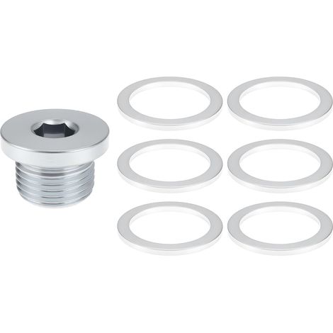M18 Oil Pan Plug Drain Plug Washer Kit 90021900930 compatible with Porsche Boxster 996 997 (1/5)