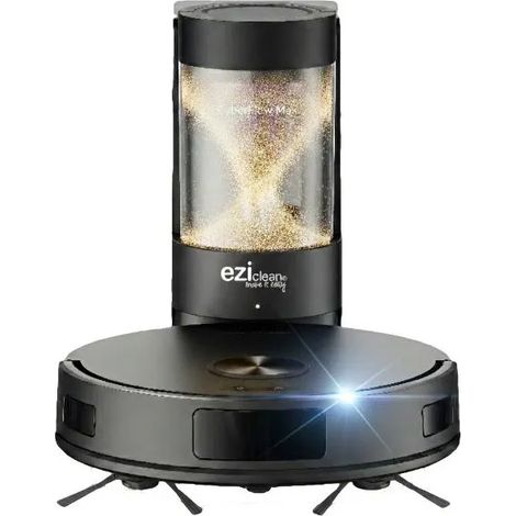 Saug- und Wischroboter - EZICLEAN CyberFlow MAX - GYROSMART verbunden mit Entleerungsstation - 10.000 Pa - 2 L - 80 Min - Schwarz (1/3)