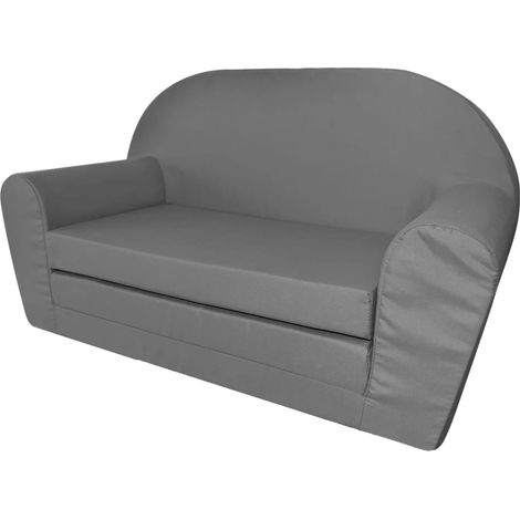 Chaise longue pliable - Bain de soleil Transat - Fauteuil de jardin relax pour enfants Gris GF68916 (1/5)