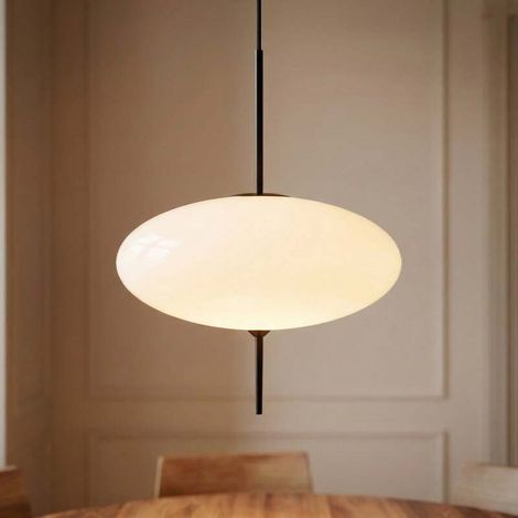 [NEUWERTIG] B-Ware Lindby Hängeleuchte Hikari LED Pendelleuchte Lampe dimmbar weiß Ø30cm 12,5cm (1/2)