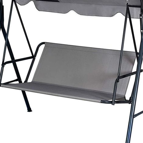 900D Housse de rechange pour balancelle de jardin 85 x 96 cm, housse de siège de balancelle imperméable pour balancelle de jardin 2/3 places,gris