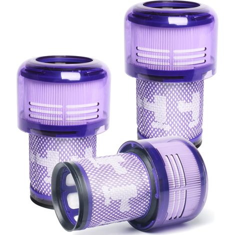 3er-Pack Ersatzfilter für die kabellosen Staubsauger Dyson V12 Detect Slim und V12 Slim - Vergleichbar mit der Teilenummer 971517-01 (ausgenommen Modelle SV12 und V15) (1/4)
