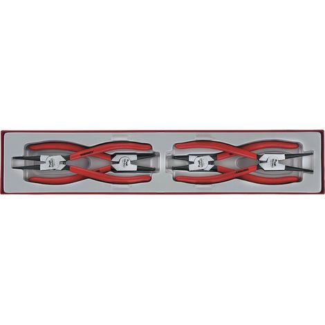 Set Pince circlips TTX-4 tray capacité 40- 100mm 4 pièces Teng Tools TTX474-9 (1/2)
