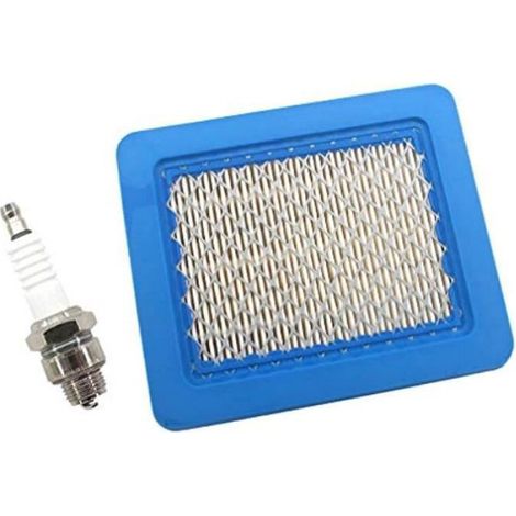 Filtre à air et bougie d'allumage pour moteur Briggs & Stratton 3 à 5 CV Quantum 625 650 675 tondeus