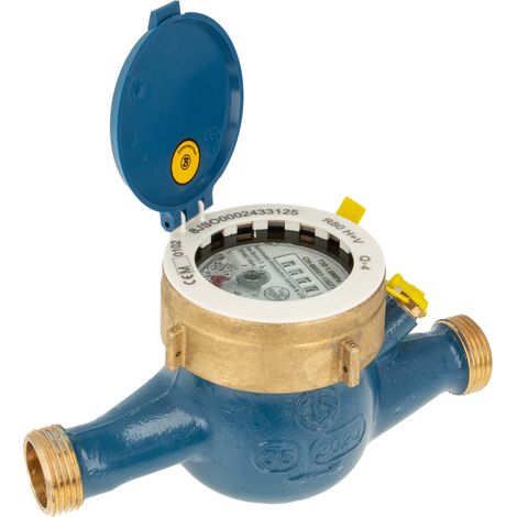 JS Hauswasserzähler MNR 3/4 Zoll DN 20 Q3=4, R80, Baulänge 190 mm (1/5)