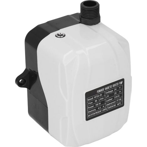 Pompe de surpression entièrement automatique 24 V CC, pompe de surpression à grande hauteur pour chauffe-eau solaire, pompe de surpression domestique 180 W (1/5)