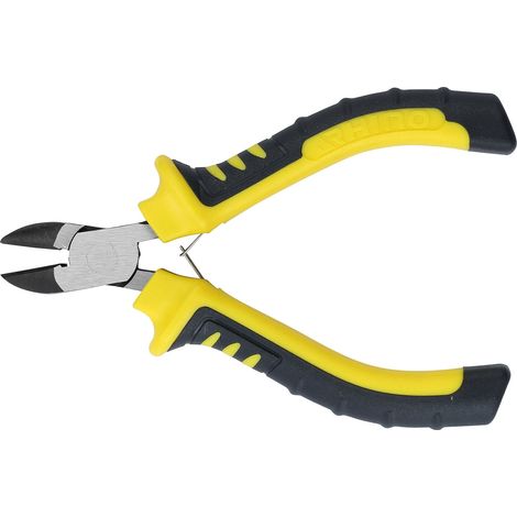 RHINO - MINI PINCE COUPANTE DIAGONALE, MINI PINCE COUPANTE DE CÔTÉ 110 MM UNIVERSELLE - FABRIQUÉ EN ACIER HAUTE QUALITÉ - LONGUE (1/5)
