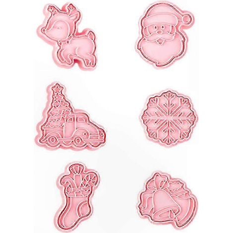 Weihnachtsplätzchenform aus Kunststoff, Ausstechformen, Fondant- und Zuckergussdrücker, Kinderspielzeug, selbstgemachtes Backutensil (1/5)