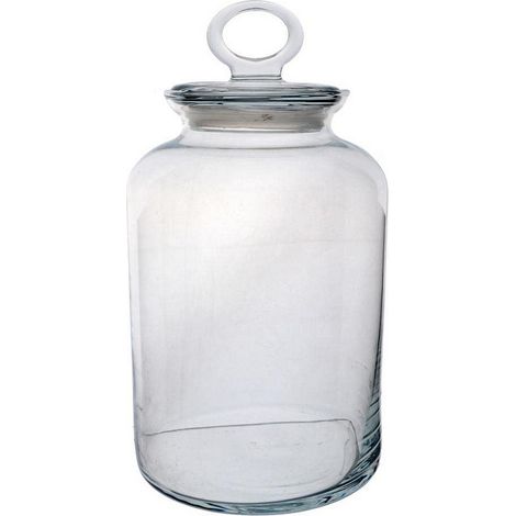 Contenitore in vetro per cereali da 2,64 l, con chiusura a chiave. (1/2)