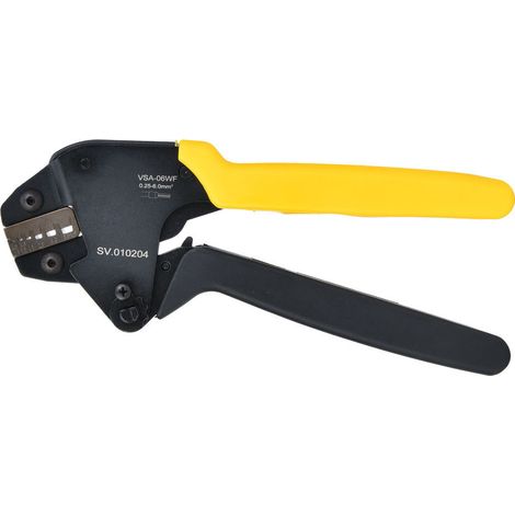 Pince à sertir auto-ajustable pour cosses à sertir à froid de tubes E de section 0,25 à 6,0 mm² (AWG 23-10). (1/5)