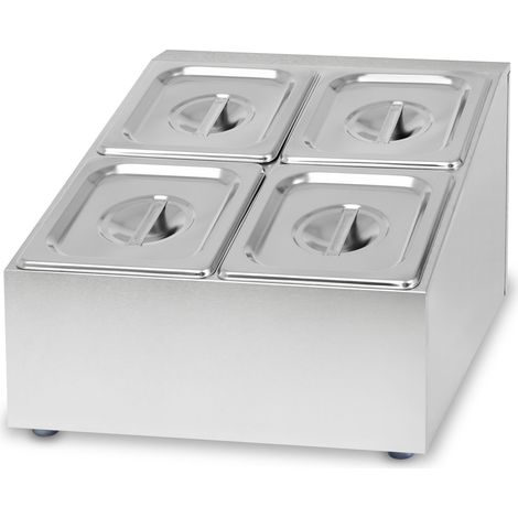 Recipiente ingredientes GN 1/6 2x2 acero inox 100mm profundo resistente -40°+300°C VERTES (1/5)