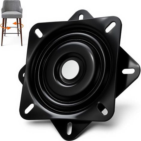Universal Turntable for Furniture 360°, Rotating Tray, 123 x 123 x 20 mm (5 Inches) Load Capacity up to 200 kg with Ball Bearing – for Stools, Tables, Bookcases & Furniture (1/5)