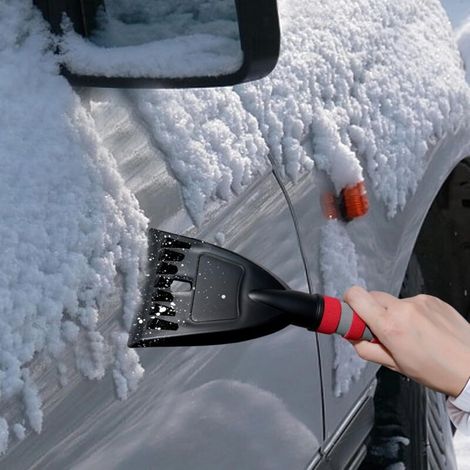 Grattoir à Glace pour Pare-Brise - Outil de Dégivrage pour Vitres Automobile Pelle de Dégivrage pour Feux Arrière RV, Rétroviseurs et Phares de Voiture