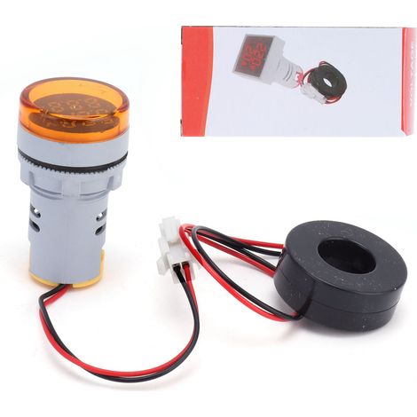 Indicateur de Signal de courant, lampe ronde universelle à 2 écrans, 60  500V AC AD16-22DVAYellow (1/5)