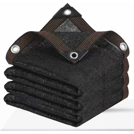 1 Filet d'ombrage 70%, 4x6 m, œillets, résistant UV, pour jardin, serre, pergola