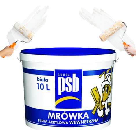Acrylfarbe für Wände und Decken PSB 10L weiß